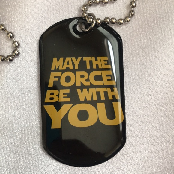 Star Wars “May the Force Be with You” dog tag 18” - Picture 2 of 6